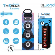 Altavoz Biwond Joybox TriSound Karaoke Azul (Espera 2 dias)
