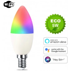 Bombilla LED Inteligente WiFi Vela E14 5W RGB (Espera 2 dias)