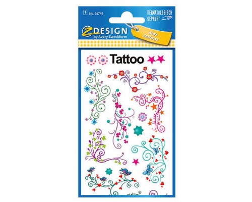 SOBRE CON 1 HOJA 76X120MM Y 9 PEGATINAS TATOO MODA AVERY 56749 (Espera 4 dias)-SX77 SOBRE CON 1 HOJA 76X120MM Y 9 PEGATINAS TATOO MODA AVERY 56749 (Espera 4 dias)