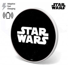 Dock Base Cargador Smartphones Qi Inalámbrico Universal Licencia Star Wars Logo (Carga Rápida)