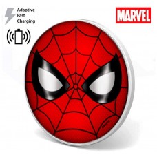 Dock Base Cargador Smartphones Qi Inalámbrico Universal Licencia Marvel Spider-Man (Carga Rápida)