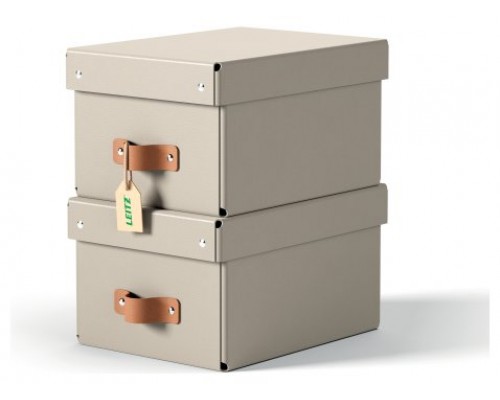 PACK 2 CAJAS DE ALMACENAMIENTO CARTÓN PEQUEÑA COLOR BEIGE LEITZ 61470012 (Espera 4 dias)-SX5 PACK 2 CAJAS DE ALMACENAMIENTO CARTÓN PEQUEÑA COLOR BEIGE LEITZ 61470012 (Espera 4 dias)