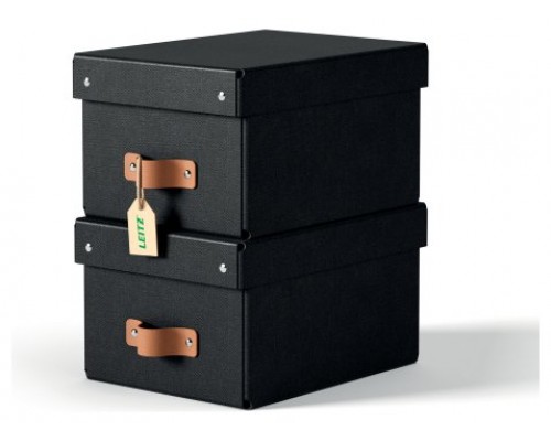 PACK 2 CAJAS DE ALMACENAMIENTO CARTÓN PEQUEÑA COLOR NEGRO LEITZ 61470095 (Espera 4 dias)-SX5 PACK 2 CAJAS DE ALMACENAMIENTO CARTÓN PEQUEÑA COLOR NEGRO LEITZ 61470095 (Espera 4 dias)