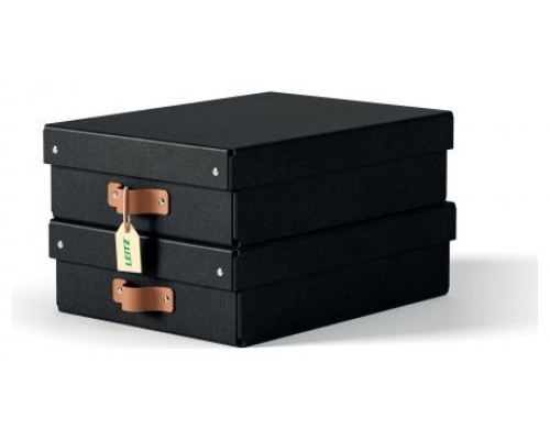 PACK 2 CAJAS DE ALMACENAMIENTO CARTÓN MEDIANA BAJA COLOR NEGRO LEITZ 61480095 (Espera 4 dias)-SX5 PACK 2 CAJAS DE ALMACENAMIENTO CARTÓN MEDIANA BAJA COLOR NEGRO LEITZ 61480095 (Espera 4 dias)