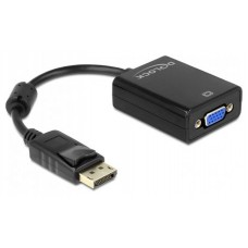Delock Adaptador Displayport Macho/VGA Hembra Negr