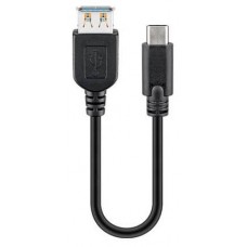 CABLE USB(A) 3.0 A USB(C) 3.0 GOOBAY 0.2M NEGRO