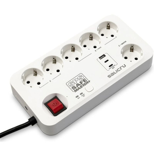 REGLETA SALICRU SPS.SAFE MASTER+ 6 TOMAS 3USB-SX14 REGLETA SALICRU SPS.SAFE MASTER+ 6 TOMAS 3USB