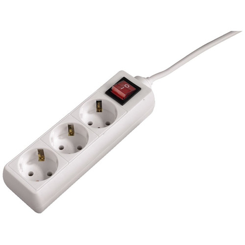 REGLETA ALIMENTACION HAMA CON 3 TOMAS INTERRUPTOR 1,4m