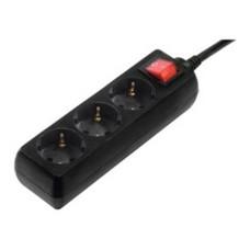 REGLETA ALIMENTACION HAMA CON 3 TOMAS INTERRUPTOR 1,4M-SX2 REGLETA ALIMENTACION HAMA CON 3 TOMAS INTERRUPTOR 1,4M