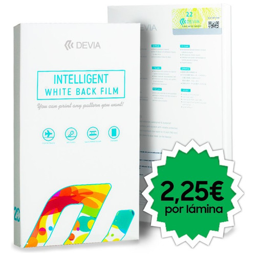 Protector Vinilo Devia Parte Trasera Personalizaci&oacute;n (Pack 20 uds)
