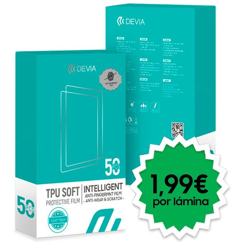 Protector Hidrogel Devia Antihuella (Pack 50 uds)-CS25 Protector Hidrogel Devia Antihuella (Pack 50 uds)
