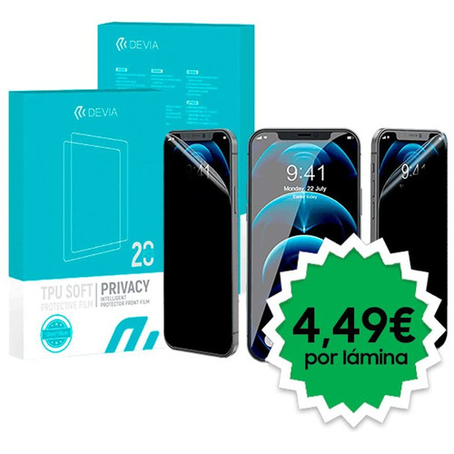 Protector Hidrogel Devia Privacy Protector Front Film Intelligent (Pack 20 uds)-CS22 Protector Hidrogel Devia Privacy Protector Front Film Intelligent (Pack 20 uds)