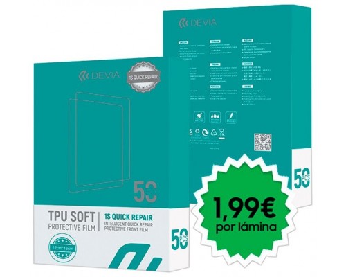 Protector Hidrogel Devia Quick Repair (Pack 50 uds)