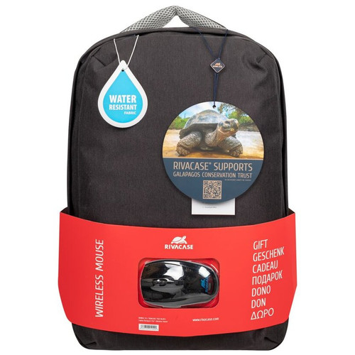 RIVACASE Bundle 7563 Prater 15,6 + Rat&oacute;n inal&aacute;mb