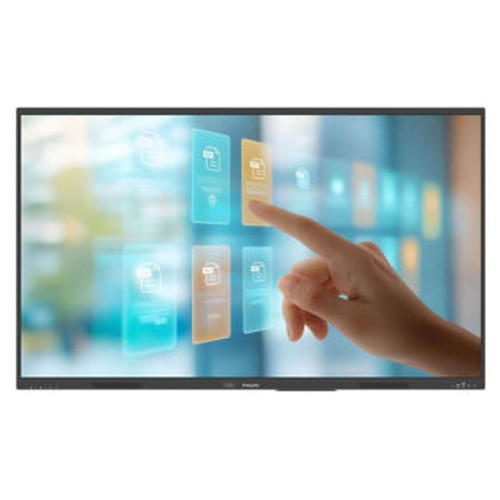 (NEW) PHILIPS EDUCATION 75" E-LINE, UHD, ANDROID 14, IR 40 TOUCH, USB-C, NFC, HDMI OUT, WIRESS SCREEN SHARING, WAVE (75BDL4252E/00) (Espera 4 dias)