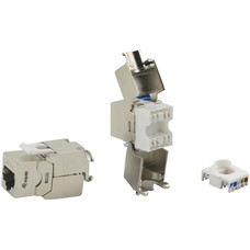 EQUIP Cat.6A Conector Keystone Apantallado Toolfree, 8 unidades/juego-SX20 EQUIP Cat.6A Conector Keystone Apantallado Toolfree, 8 unidades/juego