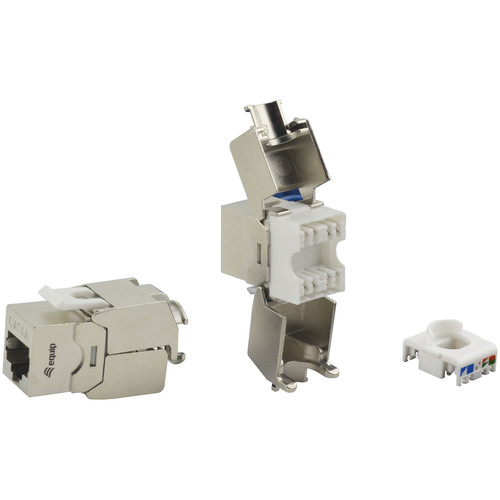 EQUIP Cat.6A Conector Keystone Apantallado Toolfree, 8 unidades/juego-SX20 EQUIP Cat.6A Conector Keystone Apantallado Toolfree, 8 unidades/juego