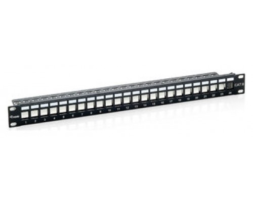 PATCH PANEL VACIO CAT.6 24 PUERTOS KEYSTONE 1U