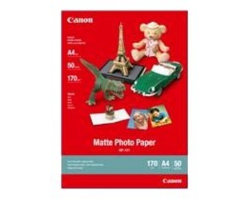 Canon Papel Acabado Mate, A4, 50 Hojas, 170g.