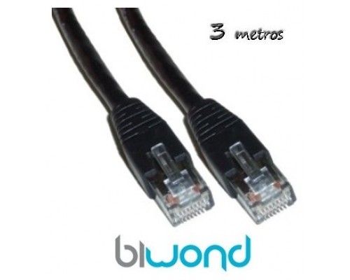 Cable Ethernet 3m Cat 6 BIWOND (Espera 2 dias)