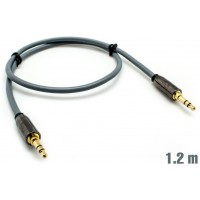Cable Audio Jack 3.5mm M/M 1.2m Plata BIWOND (Espera 2 dias)