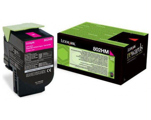 LEXMARK CX/410DE/410DTE Toner Magenta 802H