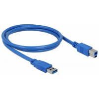 Delock Cable USB 3.0 tipo A-B macho/macho 1M Azul