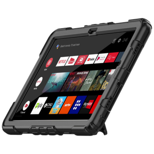 FUNDA TABLET SAMSUNG GALAXY TAB A9+ SHOCKPROOF ROTATING 360&ordm; NEGRO JUST IN CASE (Espera 4 dias)