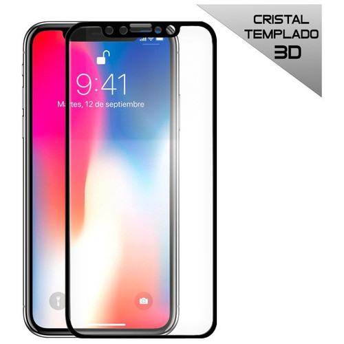 Protector Pantalla Cristal Templado COOL para iPhone X / iPhone XS / iPhone 11 Pro (FULL 3D Negro)-CS4 Protector Pantalla Cristal Templado COOL para iPhone X / iPhone XS / iPhone 11 Pro (FULL 3D Negro)