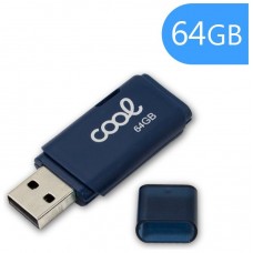 Pen Drive USB x64 GB 2.0 COOL Cover Azul