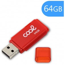 Pen Drive USB x64 GB 2.0 COOL Cover Rojo