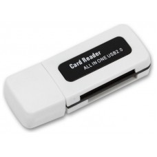 Lector USB Tarjetas Memoria Universal COOL (All in One) Blanco-Violeta