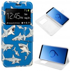 Funda COOL Flip Cover para Samsung G960 Galaxy S9 Dibujos Tiburón