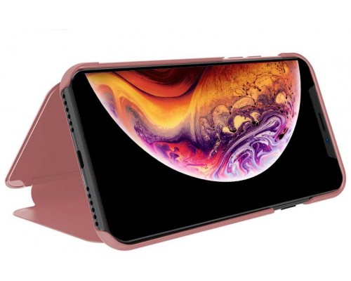 Funda COOL Flip Cover para iPhone XS Max Clear View Rosa