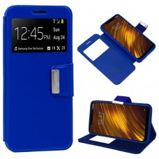 Funda COOL Flip Cover para Xiaomi Pocophone F1 Liso Azul