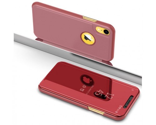 Funda COOL Flip Cover para iPhone XR Clear View Rosa