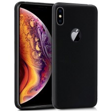 Funda Silicona iPhone XS Max (Negro)