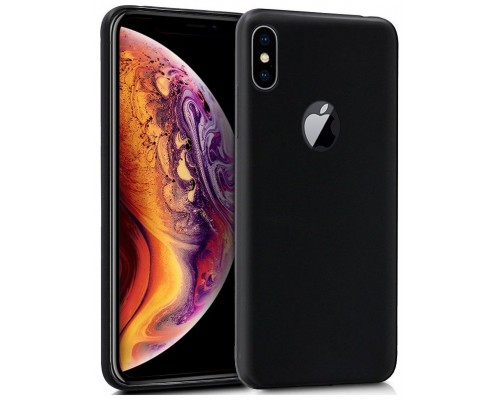 Funda Silicona iPhone XS Max (Negro)