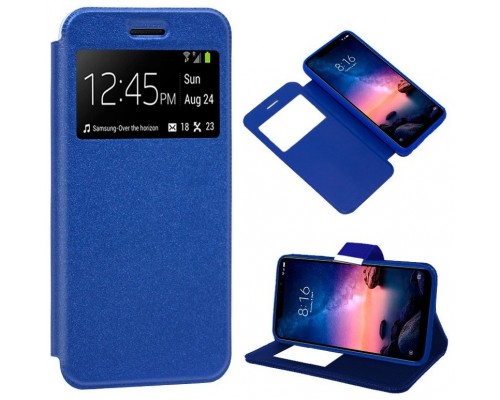 Funda COOL Flip Cover para Xiaomi Redmi Note 6 Pro Liso Azul