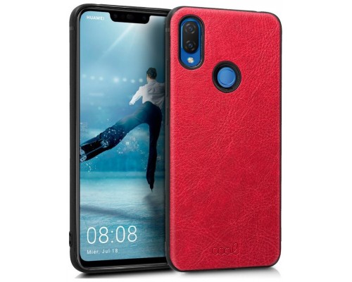 Carcasa Huawei P Smart Plus Leather Piel Rojo