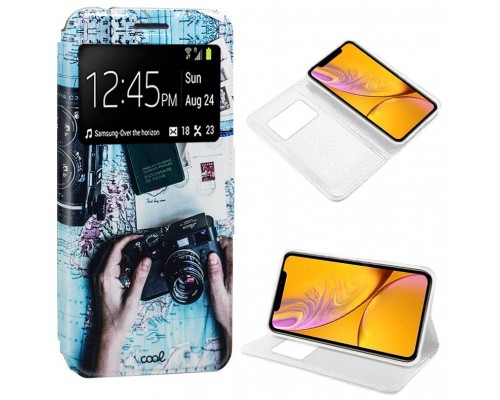 Funda COOL Flip Cover para iPhone XR Dibujos Travel