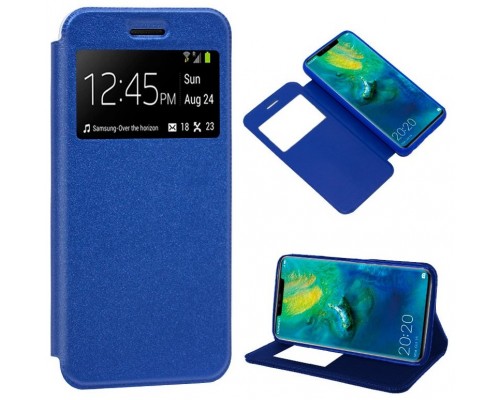 Funda COOL Flip Cover para Huawei Mate 20 Pro Liso Azul