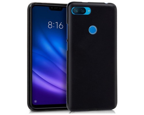 Funda COOL Silicona para Xiaomi Mi 8 Lite (Negro)