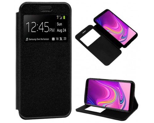 Funda COOL Flip Cover para Samsung A920 Galaxy A9 (2018) Liso Negro