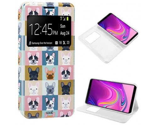 Funda COOL Flip Cover para Samsung A920 Galaxy A9 (2018) Dibujos Dogs