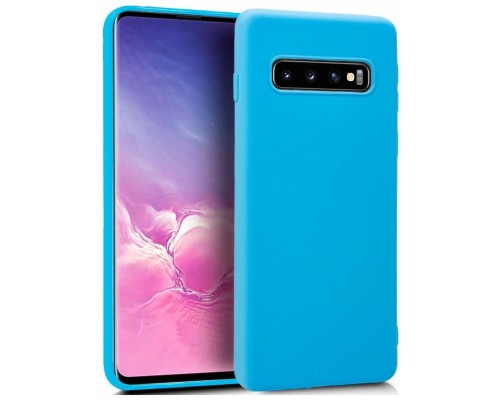 Funda COOL Silicona para Samsung G973 Galaxy S10 (Celeste)