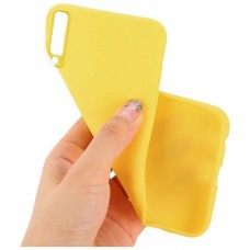 Funda Silicona Samsung A750 Galaxy A7 (Amarillo)