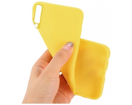 Funda Silicona Samsung A750 Galaxy A7 (Amarillo)