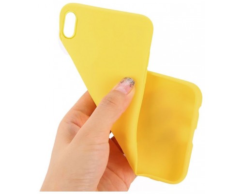 Funda COOL Silicona para iPhone XS Max (Amarillo)