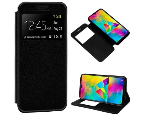 Funda COOL Flip Cover para Samsung M205 Galaxy M20 Liso Negro